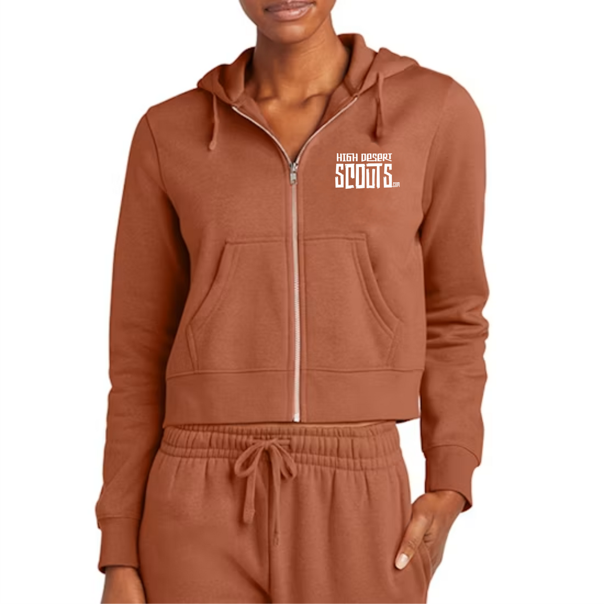 FLEECE FULL-ZIP HOODIE (Woman's)-HDS