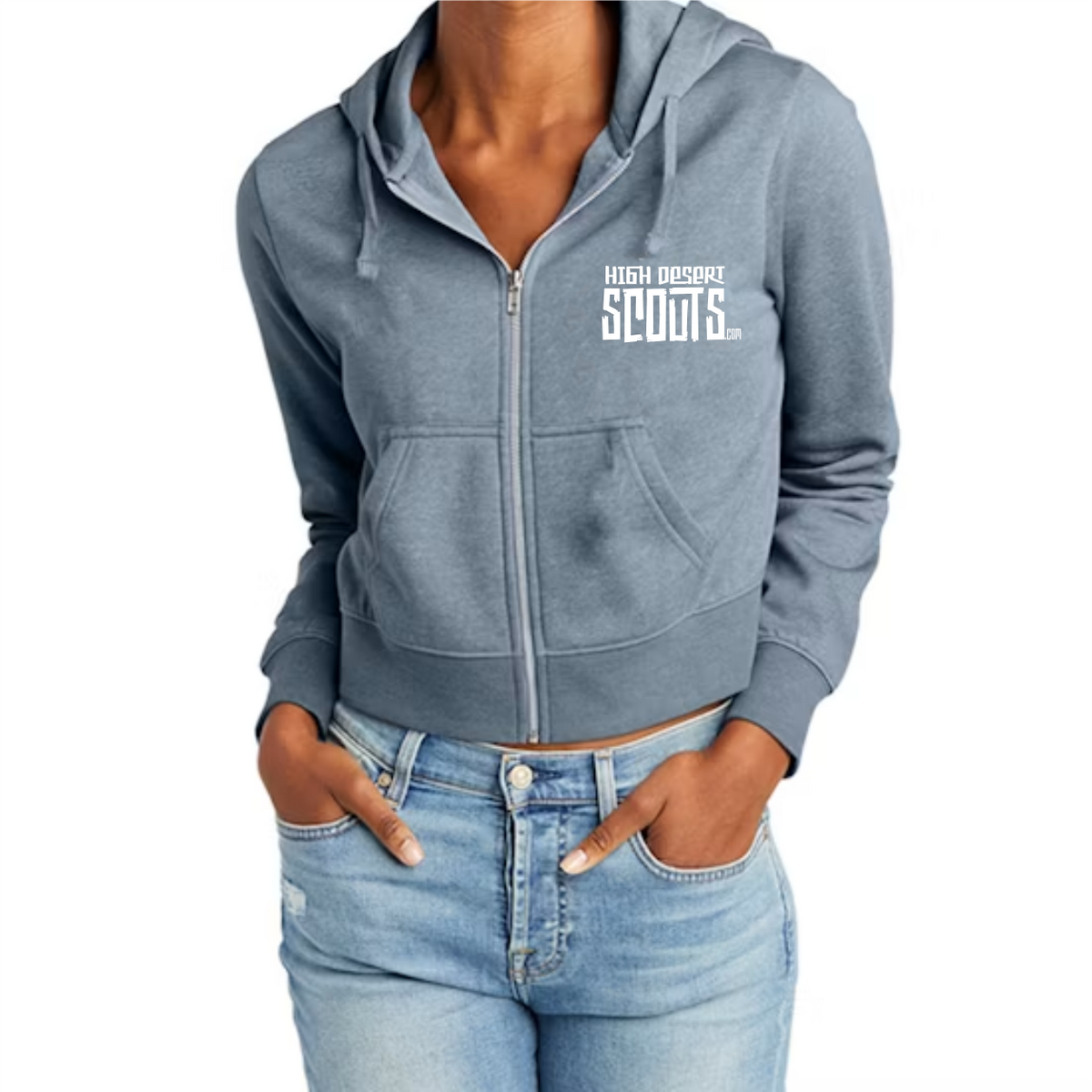 FLEECE FULL-ZIP HOODIE (Woman's)-HDS